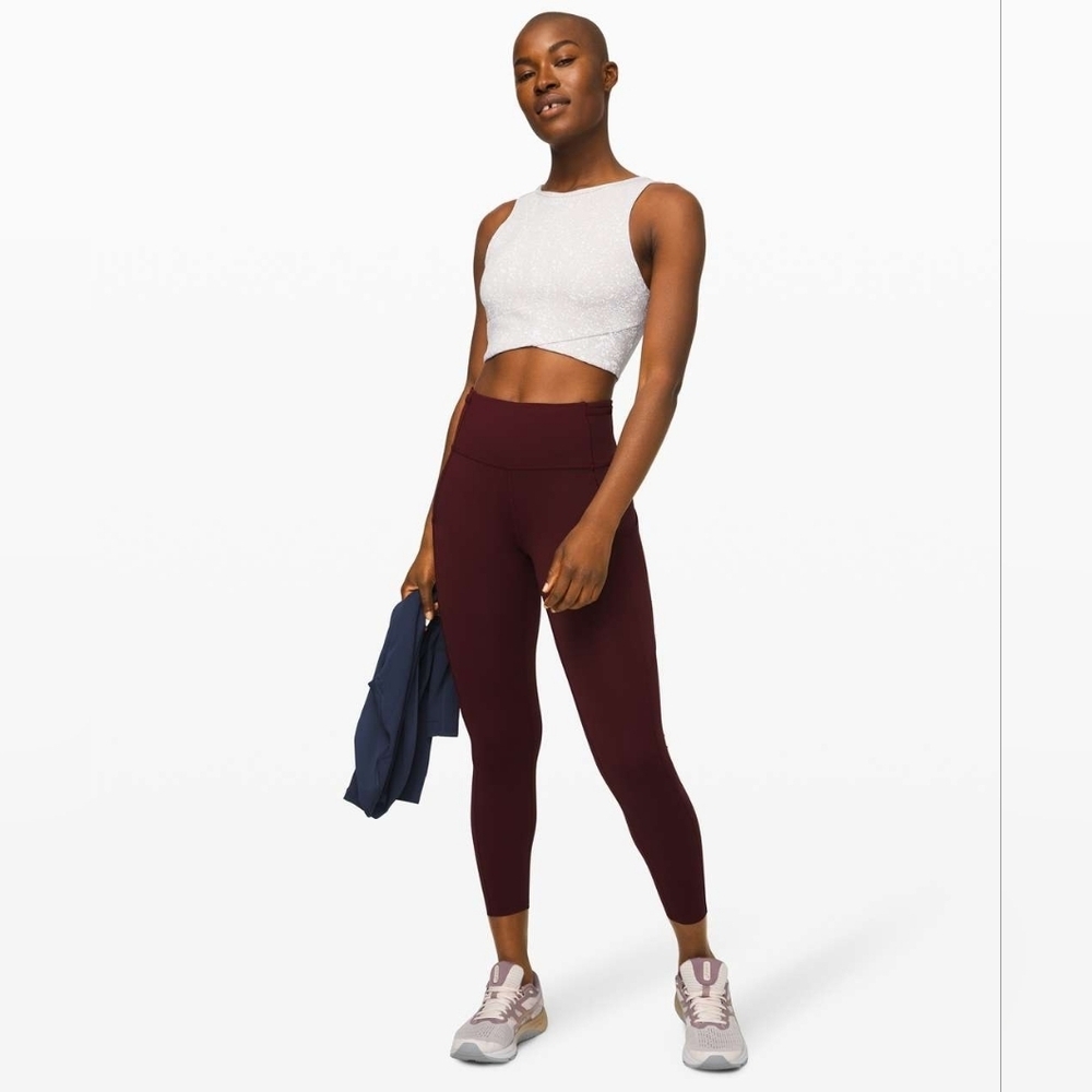 Lululemon Fast and Free Tight II 25" *Non-Reflective NuluxGarnet
